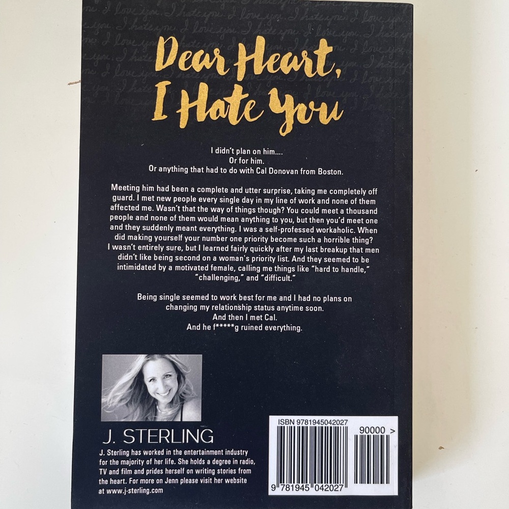 Dear Heart, I Hate You novel by J. Sterling - Picture 2 of 3